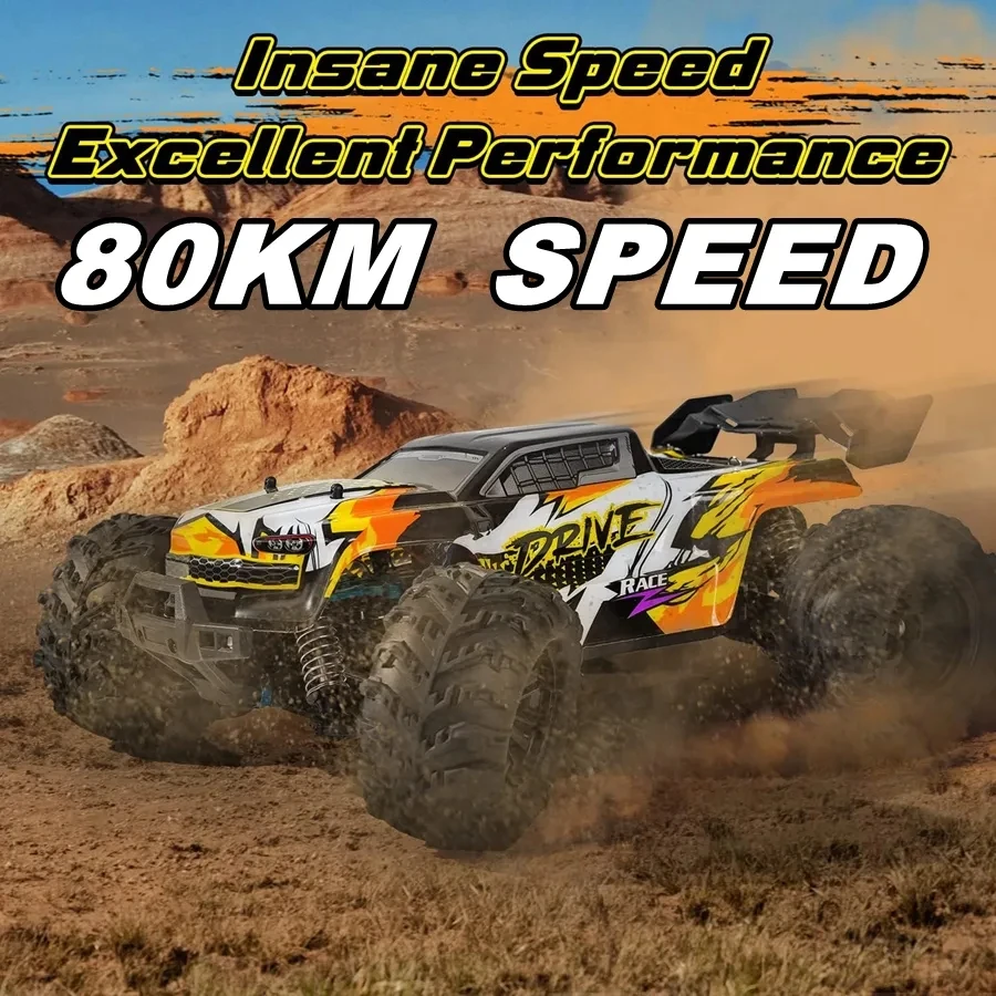 Carro de controle remoto 4wd off road 4x4 rc caminhão buggy de alta velocidade super sem escova 50 ou 80 km/h brinquedo de corrida de deriva rápida crianças adultos - Image 4