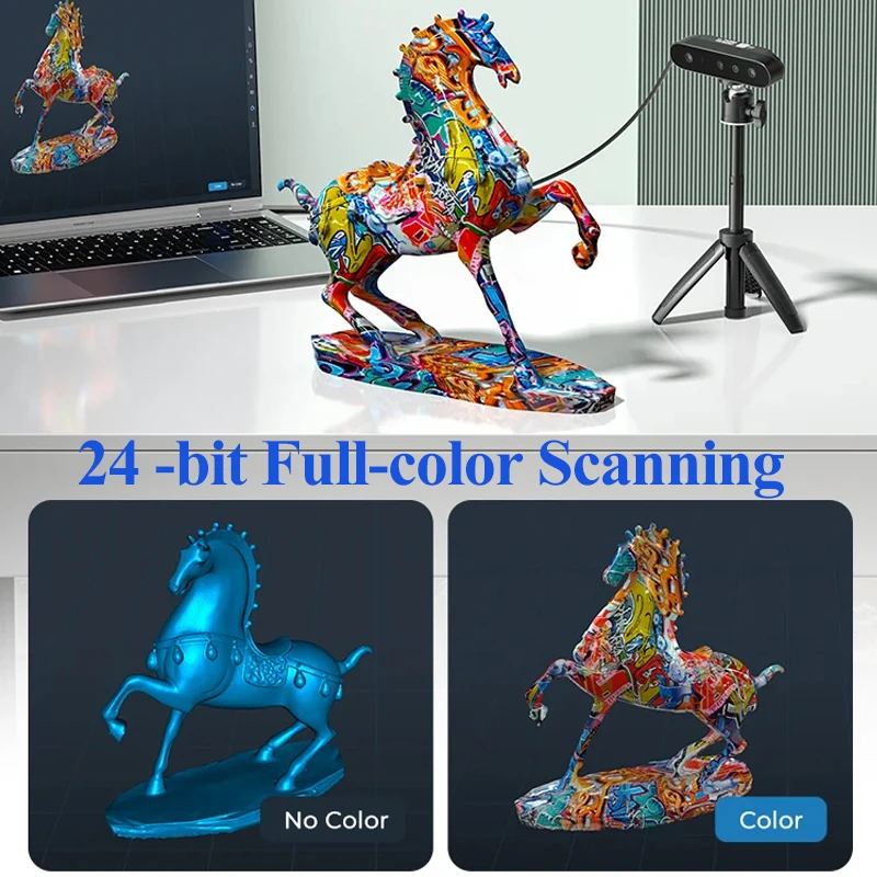 Creality CR-Scan Ferret SE 3D Scanner Anti-Shake Rastreamento 24 bits Full Color até 0,05 mm 30fps Digitalização para impressora 3D CREALITY - Image 5