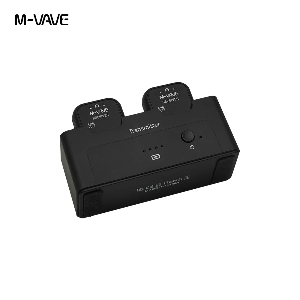 M-VAVE WP-12 2.4g sem fio fone de ouvido monitor sistema áudio transmissão estéreo mono gravador recarregável transmissor receptor - Image 5