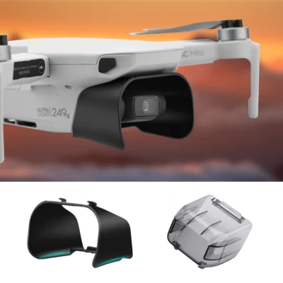Tampa da lente para dji mini 4k/mavic mini/mini 2/se capa de lente pára-sol capa protetora anti-reflexo cardan câmera guarda acessório