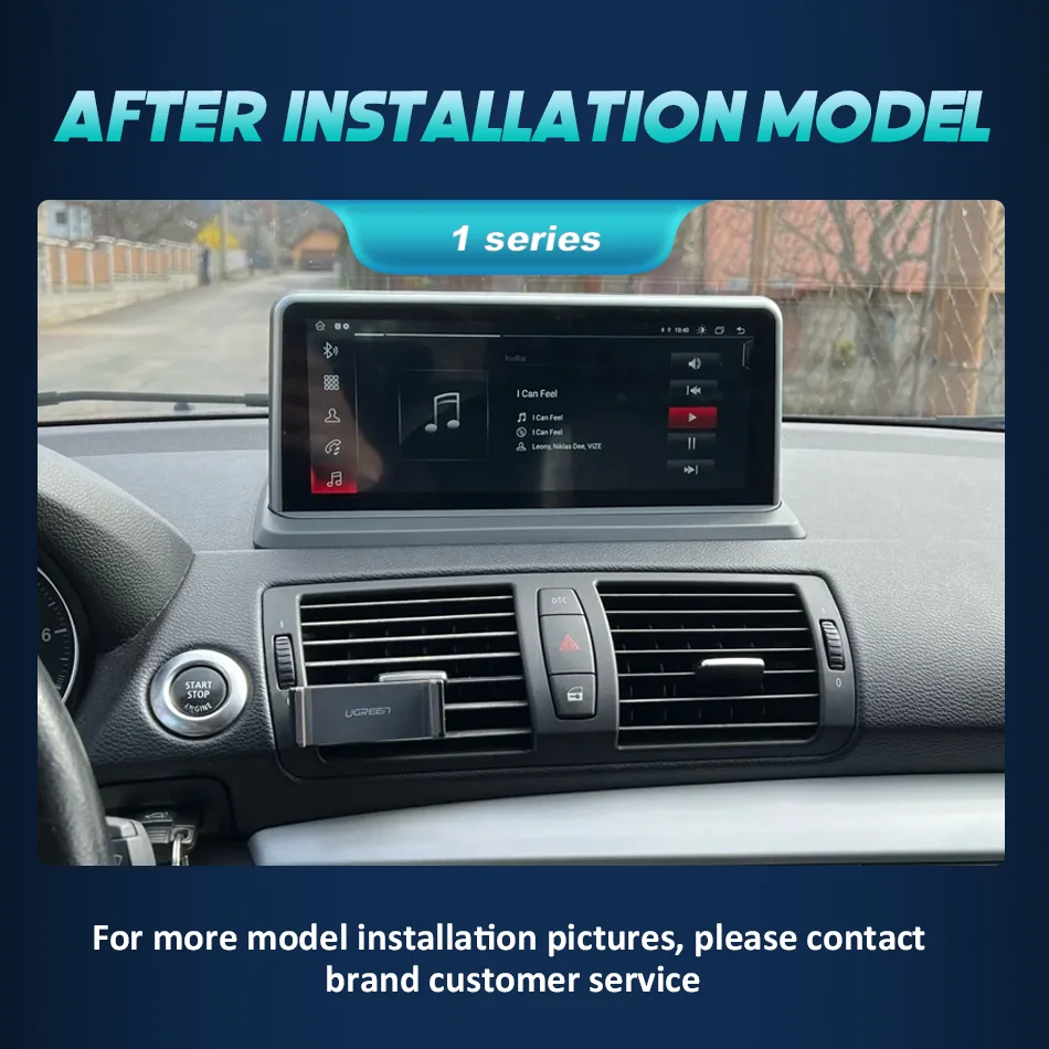 Para bmw série 1 e81 e82 e87 e88 2004-2012 ccc cic sem fio carplay android auto carro multimídia player linux 1920*720 tela - Image 4
