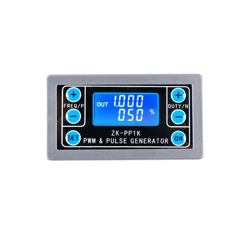 Gerador de sinal pwm lcd de modo duplo ZK-PP1K 1 canal 1hz-150khz pwm ciclo de trabalho de frequência de pulso gerador de onda quadrada ajustável - Image 3