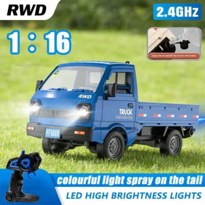 Brinquedo Quente Carro Controle Remoto 1:16 com Drift, Escalada, Spray, Luzes LED, Presentes para Meninos, Brinquedos Off-Road para Crianças e Adolescentes