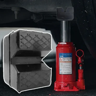 Ferramentas de reparo do carro com fenda jack almofada de borracha elevador do carro jack suporte quadro ferroviário adaptador jack almofada de borracha