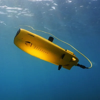 Tubarão submersível GLADIUSMiniS profissional drone subaquático localizador de peixes, controle remoto 4K inteligente de alta definição