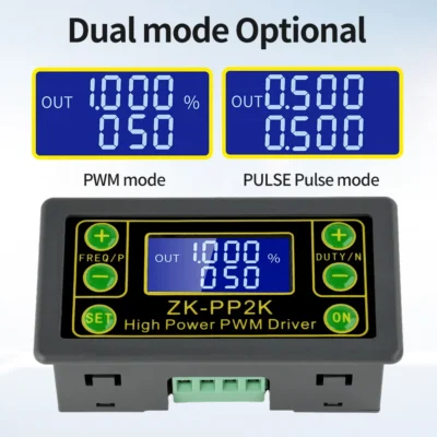 Gerador de Sinal ZK-PP2K, Módulo de Gerador de Frequência de Pulso, Módulo de Ciclo de Frequência de Pulso 1Hz-150KHz, Controlador de Motor
