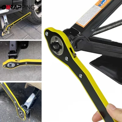 Chave de catraca para carro, economia de trabalho, ferramenta eficiente para troca de pneus, manivela manual, tesoura para suv, acessórios automotivos