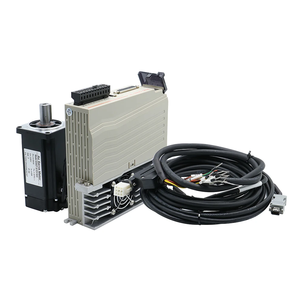 80 flange ac servo motor 220v 750w 1000w 2.4nm/3.8nm + driver T3D-L20A-RABN com cabo de 3m para máquina cnc - Image 5