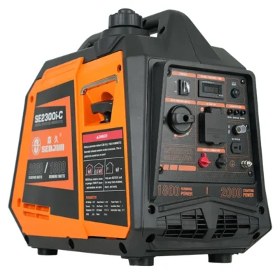 Gerador a gasolina de 2000 W, gerador inversor portátil, super silencioso para acampamento ao ar livre, uso de emergência doméstico