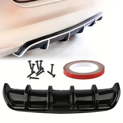 Carro universal spoiler traseiro pára-choques difusor capa guarnição barbatana de tubarão spoiler lábio difusor automóvel pára-choques protetor