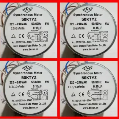 Motor síncrono de ímã permanente TKTYZ-Claw Pole, Micro Desaceleração AC, Pony até 6W, 220V, 50