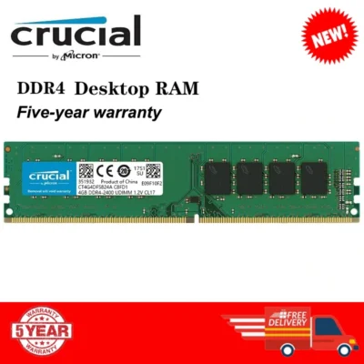 Memória DDR4 Crucial DDR4 PC RAM 4GB 8GB 16GB 32GB 1.2v DDR4 2666Mhz 3200MHz 288PIN DIMM Desktop