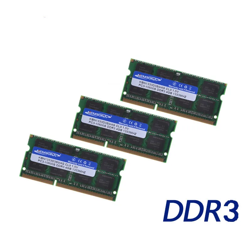 Kibona sodimm memória ram laptop ddr3 2gb 4gb 8gb ddr3 pc3 8500 1066mhz ddr3 pc3 10600 1333mhz ddr3 pc3 12800 1600mhz 204pin - Image 4