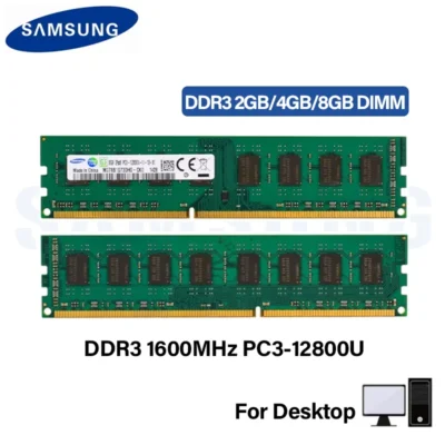 Samsung ddr3 ddr3l ram 8gb 4gb 2gb 1600mhz memória de desktop PC3-12800U dimm 240 pinos 1.5v 1.35v memória ram ddr3