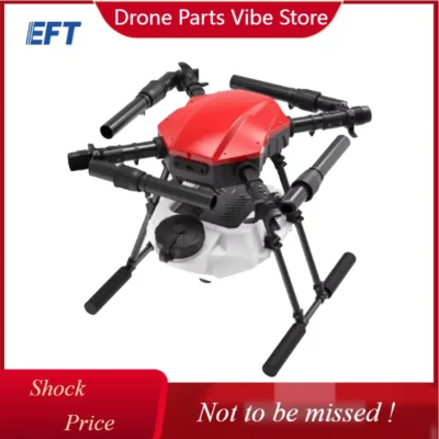 DPEFT E410P 10L Novo Drone Agrícola Quadricóptero com Acessórios para Pulverização Agrícola - Estrutura de Drone de 10 Litros