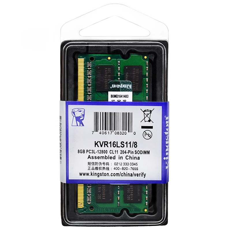 Kingston 2pcs Laptop Ram DDR3L DDR3 8GB 4GB 1066 1333 1600 1866Mhz SODIMM PC3-8500 10600 12800 Notebook Ram DDR3 Dual Channel - Image 5