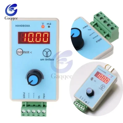 Gerador de sinal portátil 0-10v/2-10v 0-20ma/4-20ma, tensão de corrente ajustável, simulador analógico, fonte de sinal, saída 24v