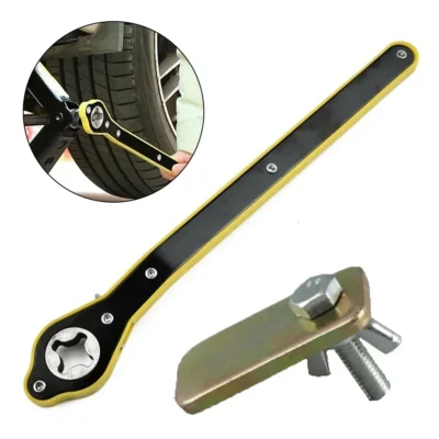 Carro de poupança de trabalho jack chave de catraca tesoura jack garagem pneu roda lug chave lidar com chave de poupança de trabalho ferramentas de reparo do carro