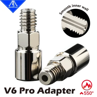 Adaptador Mellow V6 Pro para aumentar o super fluxo da extremidade V6 / RapidoHot para impressão 3D de alta velocidade e adaptar aos bicos CHT