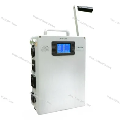 Gerador Manual Doméstico para Uso Externo, Gerador de Manivela, Fonte de Energia Elétrica para Celular, Aparelho de Camping