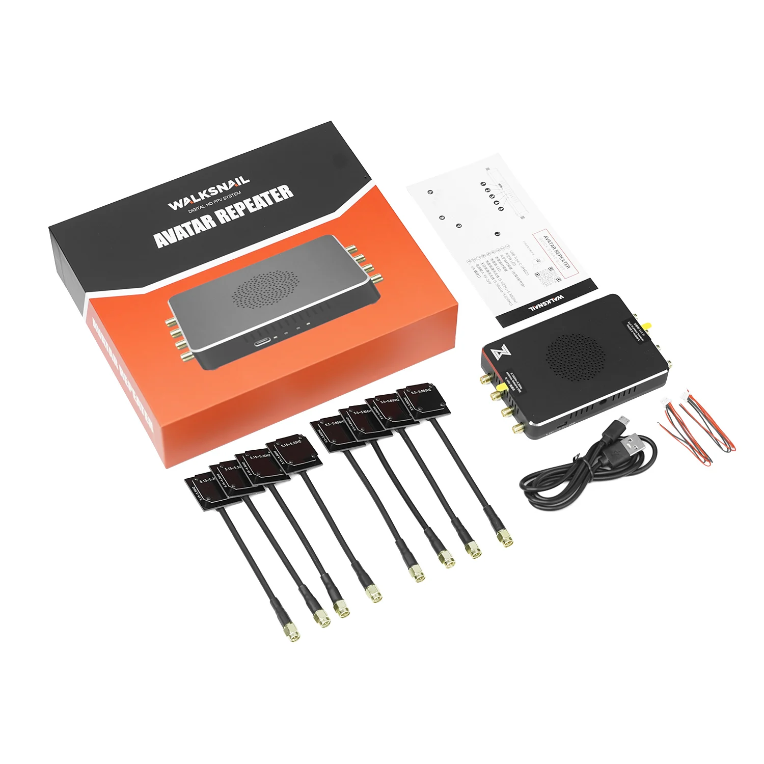 Repetidor de avatar CADDX Walksnail para extensão de amplificação de sinal de drone FPV DIY para modelo RC de drone de corrida - Image 6