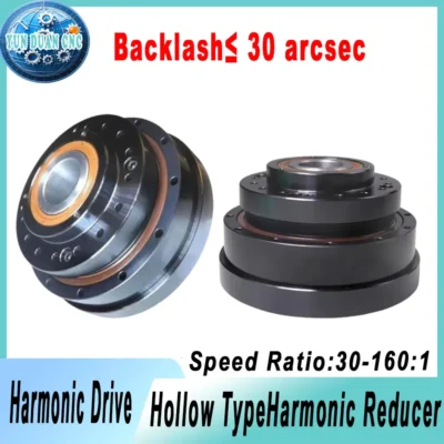 Alta torque eixo oco harmonicgear drive stepper servo redutor precisão servo caixa de engrenagens para automação de braços robóticos industriais