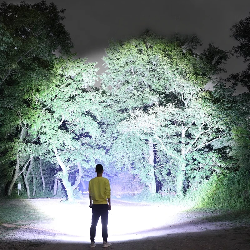 Lanterna LED de alta potência XHP390 Alto lúmen 10000000 Lâmpada de luz mais forte recarregável lanterna tática tocha de acampamento ao ar livre - Image 6