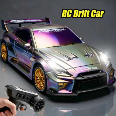 Carro de Drift Mini RC JJRC Q228 2.4G 4WD com Controle Remoto, Veículo de Corrida com Luzes LED, Carro de Competição Controlado por Rádio, Brinquedo de Mesa