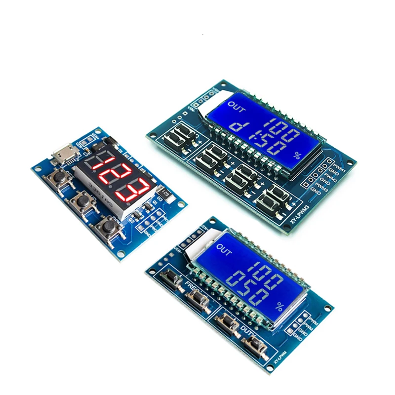 5 peças gerador de sinal javino pwm ciclo de trabalho de frequência de pulso módulo ajustável display lcd 1hz-150khz 3.3v-30v módulo de placa pwm - Image 2