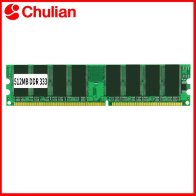 Módulo de Memória RAM para Computador Desktop PC2700 DDR 333MHz 2.5V 184PIN DDR1 512MB DIMM Memória Compatível com Desktop Não-ECC