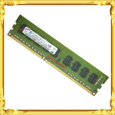 Memória de servidor DDR3 4GB 1333MHz Pure ECC UDIMM estação de trabalho RAM 2RX8 PC3-10600E 10600 sem buffer