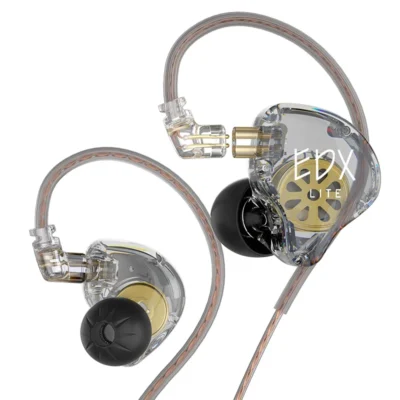 Kz edx lite alta fidelidade em fones de ouvido graves estéreo música monitor palco ao vivo esportes jogos fone edxlite