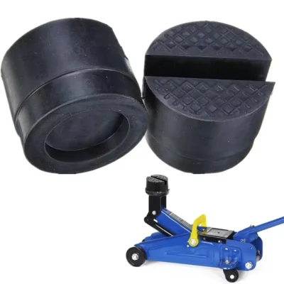 1pc universal jack almofada de suporte de borracha durável resistente ao desgaste carro slotado quadro ferroviário piso soquete adaptador almofada de borracha de levantamento
