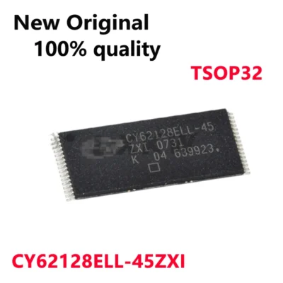 Chip de memória de acesso aleatório estático, novo, original, em estoque, CY62128ELL-45ZXI ZXI TSOP32, 5-10 pcs