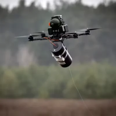 Drone de fibra óptica 5km 10km 20km 30km cabo de fibra óptica com taxa de passagem de Fpv 100%