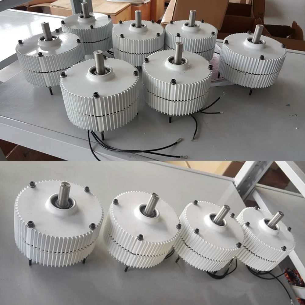 Gerador de 300w, 400w, 500w e 600w, 12v, 24v e 48v, 3 fases, ímã permanente, alternadores ac para motor eólico, turbina de água, diesel - Image 6