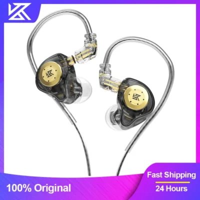 KZ EDX pro Fones de ouvido intra-auriculares estéreo DJ Hi-Fi Bass HIFI Microfone Tampões de ouvido Alto-falantes de cabo reduzem o ruído e cabos destacáveis