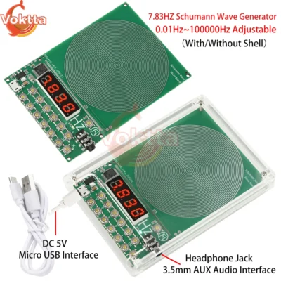 DC 5V 0,01 Hz ~ 100000 Hz frequência ajustável 7.83 HZ gerador de onda Schumann gerador de sinal de onda senoidal interface micro USB
