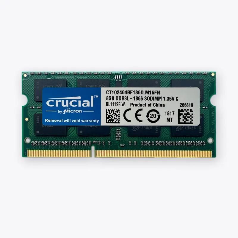 Memória RAM Crucial 8GB 4GB DDR3L DDR3 1600 1333 1866 1066 para laptop SODIMM PC3 PC3L 1.5V 1.35V - Image 2