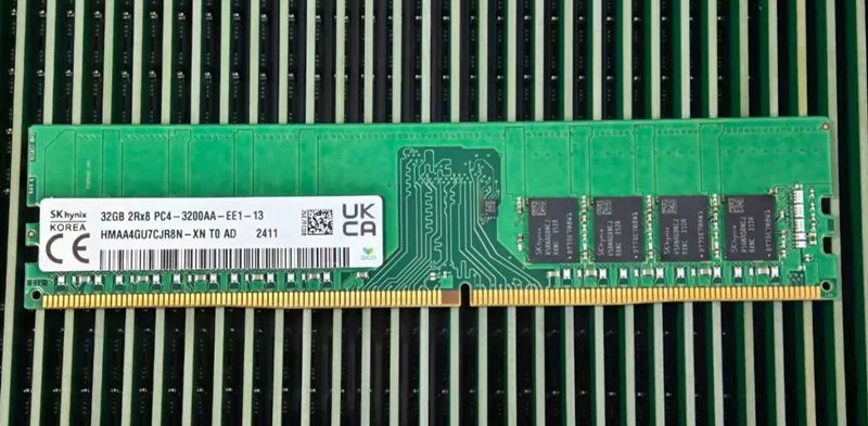 SK Hynix DDR4 32GB 3200AA PC4 3200MHz 2Rx8 Pure ECC UDIMM 32G RAM estação de trabalho memória de servidor sem buffer - Image 2