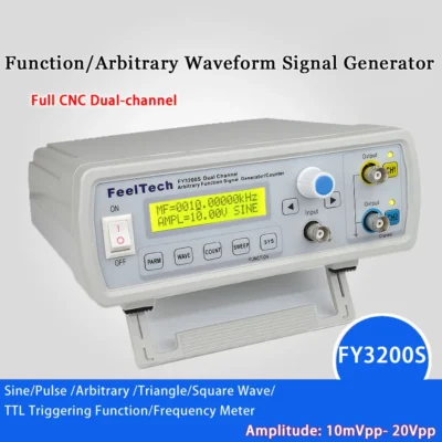 Gerador de função digital dds, canal duplo, 12 bits, 250msa/s, onda senoidal, 24mhz, forma de onda arbitrária/gerador de sinal de frequência de pulso