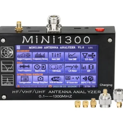 Analisador de antena mini1300, 4.3 Polegada 0.1-1300mhz hf vhf uhf analisador de antena ant/swr/tdr/dsp gerador de sinal rf rede vetorial