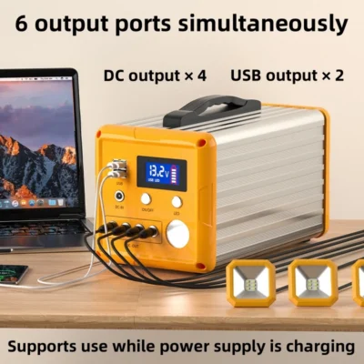 Estação de energia solar portátil 128WH 256WH onda senoidal fonte de alimentação externa doméstica com gerador solar móvel DC USB