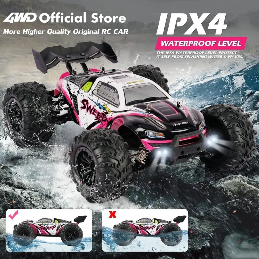 Carro de controle remoto 4wd off road 4x4 rc caminhão buggy de alta velocidade super sem escova 50 ou 80 km/h brinquedo de corrida de deriva rápida crianças adultos - Image 2