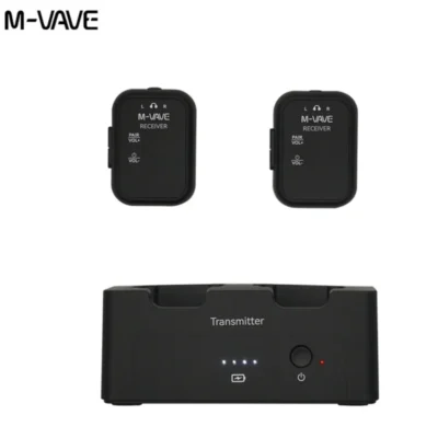 M-VAVE WP-12 2.4g sem fio fone de ouvido monitor sistema áudio transmissão estéreo mono gravador recarregável transmissor receptor