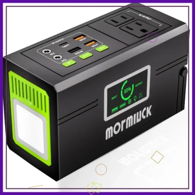 Estação de Energia Portátil 127W Gerador Solar 88.8Wh com Tomada AC USB-C QC3.0 para Camping e Emergências