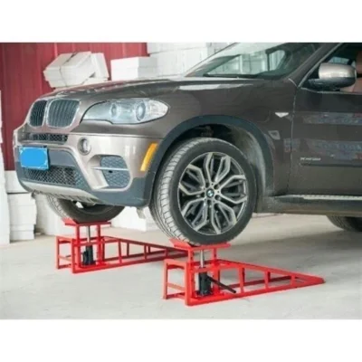 Conjunto de Ferramentas para Reparo de Carros com Macaco Hidráulico, Rampa de Elevação para Troca de Óleo e Manutenção