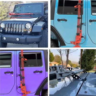 Jack de elevação stands hi lift jack suporte porta dobradiça capô kit de montagem para 2007-2020 wrangler jk jl jku JLU-X67A