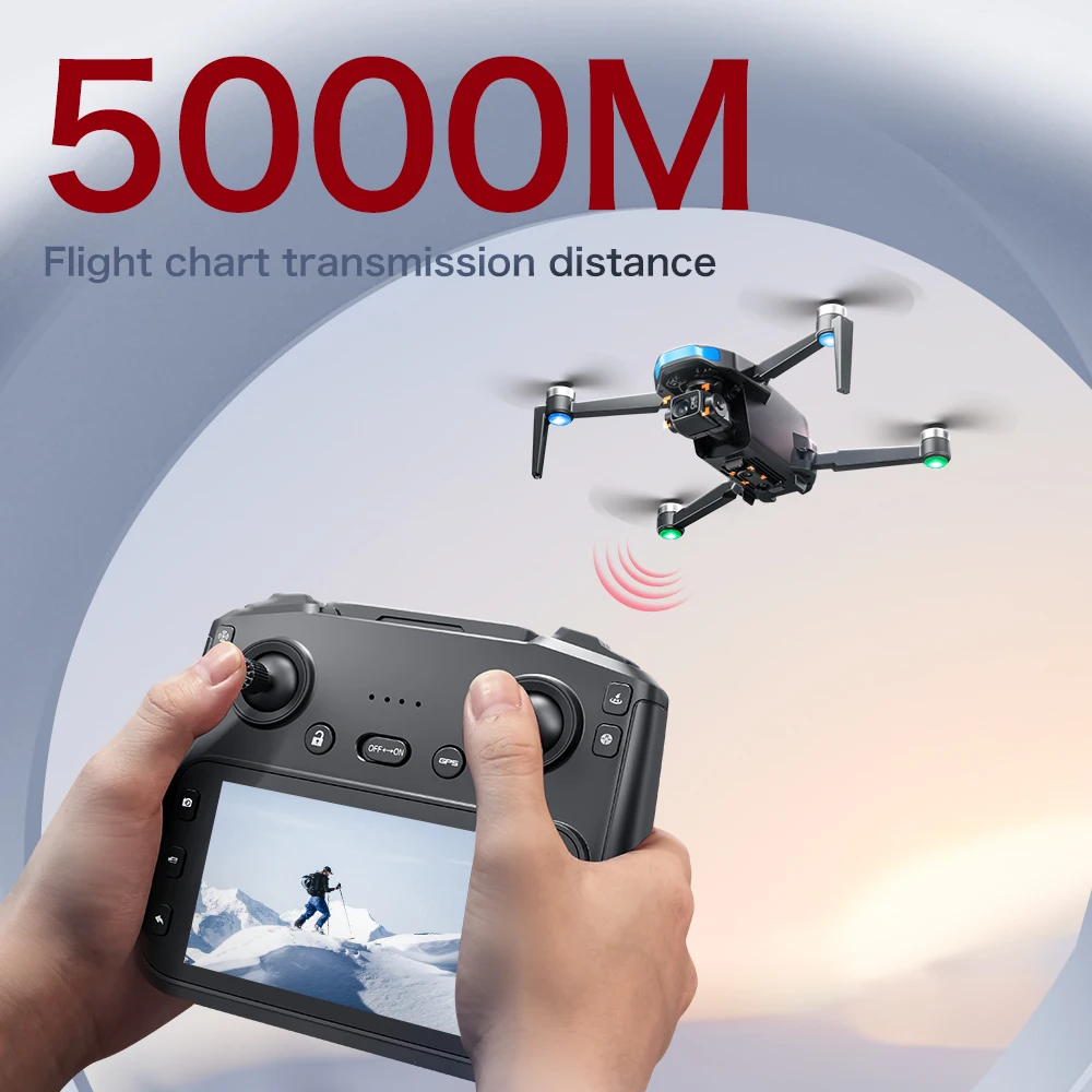 S-X1 MAX 4K Drone Profissional Com Câmera HD 3 Eixos Gimbal GPS Dron Brushless 5G WIFI Tela Controle Remoto RC Quadcopter Brinquedos - Image 6