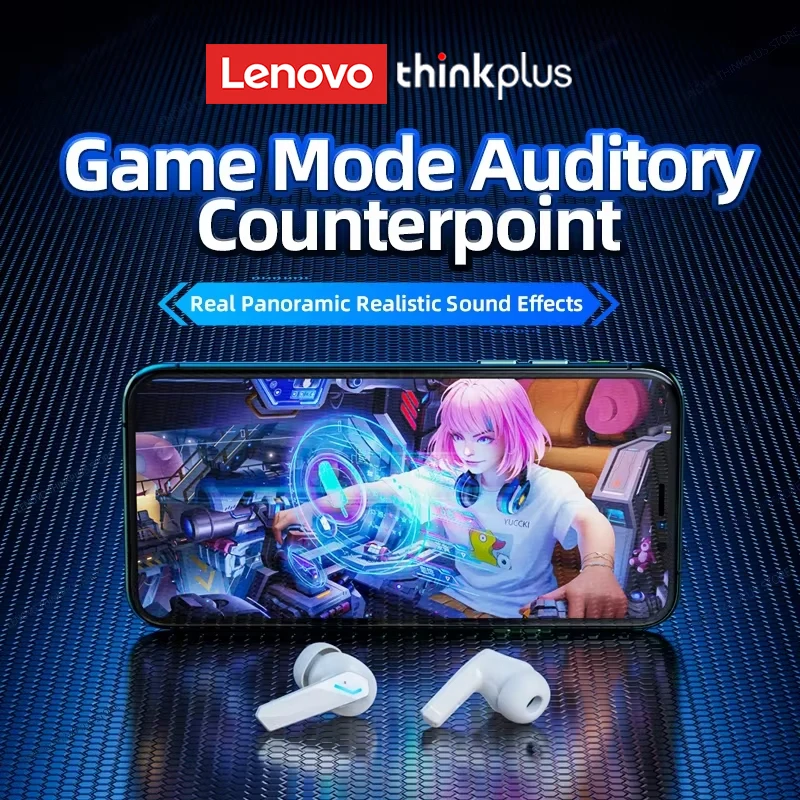 Escolha lenovo gm2 pro fone de ouvido bluetooth 5.3 fones com microfone 9d estéreo pro 6 modos duplos jogo música sem fio fone - Image 4